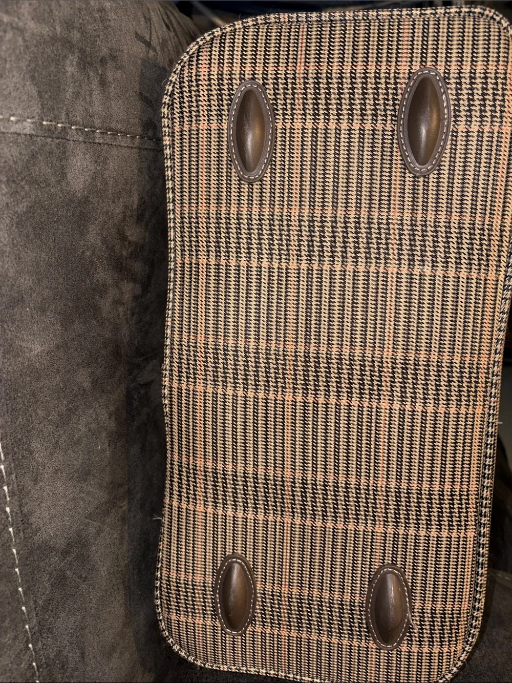 London Fog Brown & Tan Plaid Travel Carry Bag